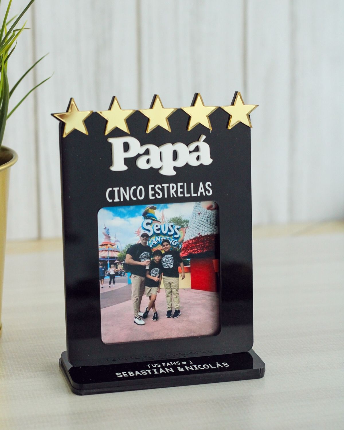 Cuadro Papá 5 Estrellas